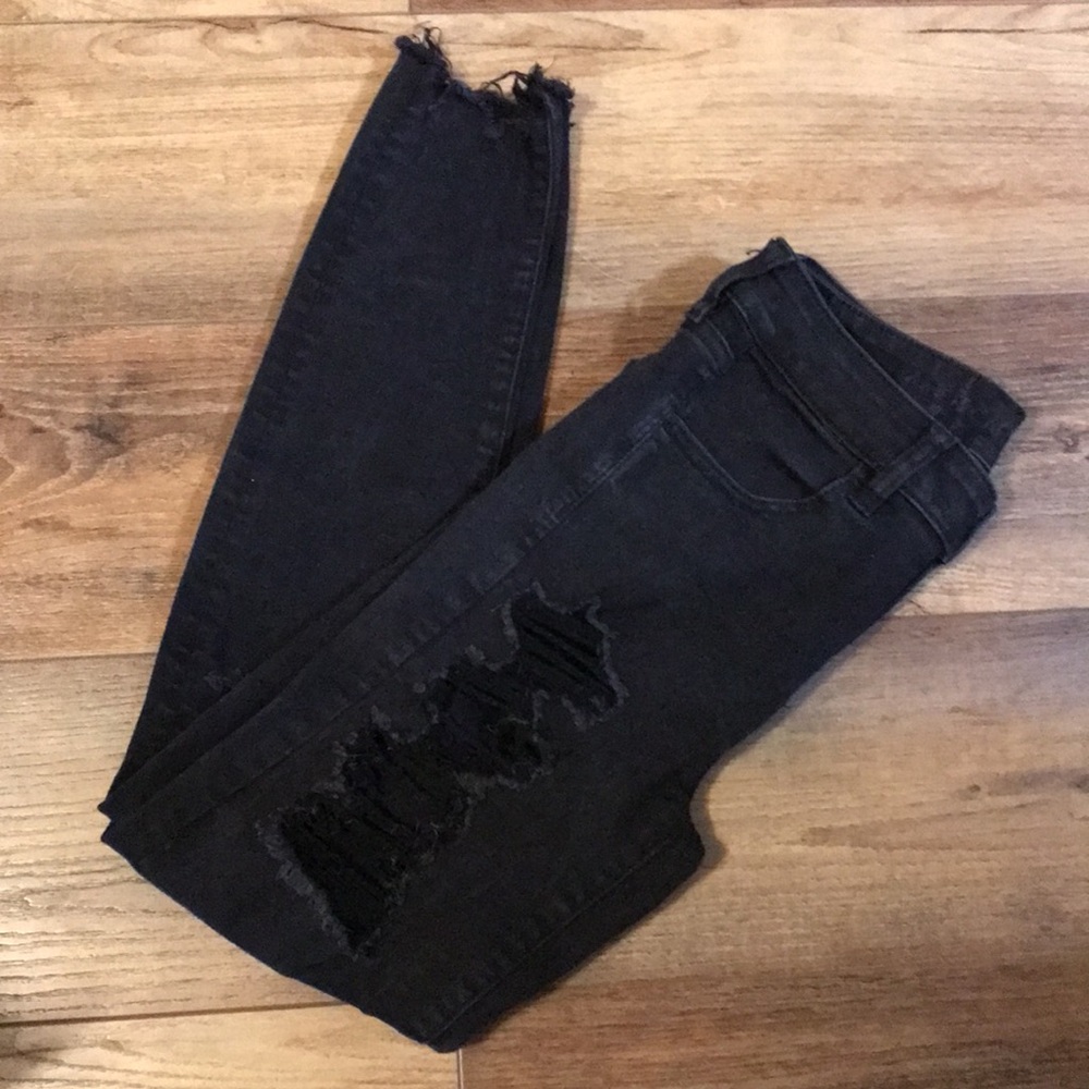 American Eagle Distressed Black Women's Jeans